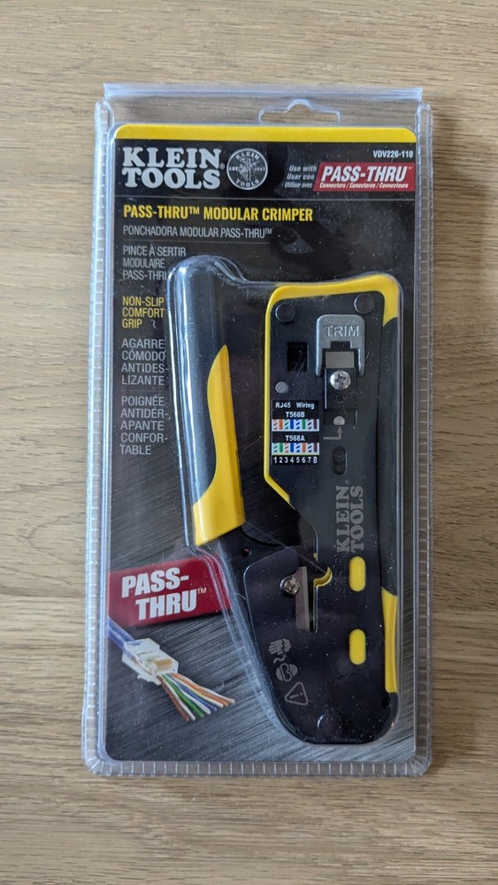Network Bundle - Klein Tools Krimper and Tester, Fluke Networks D-Snips