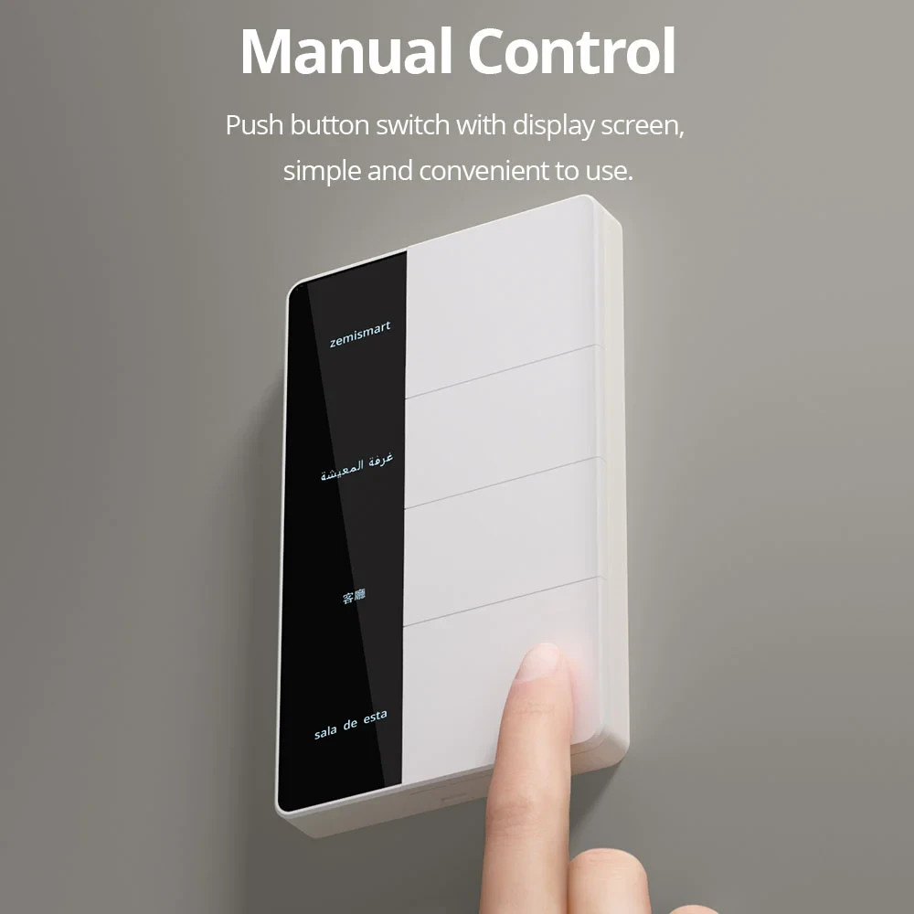 ZigBee Custom Display Name Smart Push Light Switch/AU SAA RCM/Apple Alexa Google