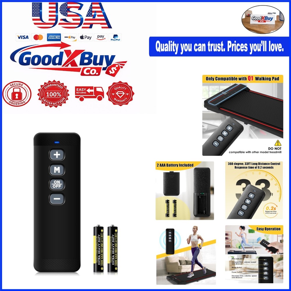 Walking Pad Q1 Remote Control Replacement Lightweigh - Infrared Button Contro...