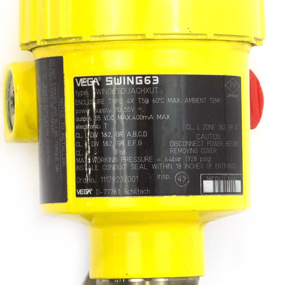 Vega Swing 63 Vibrating Level Switch