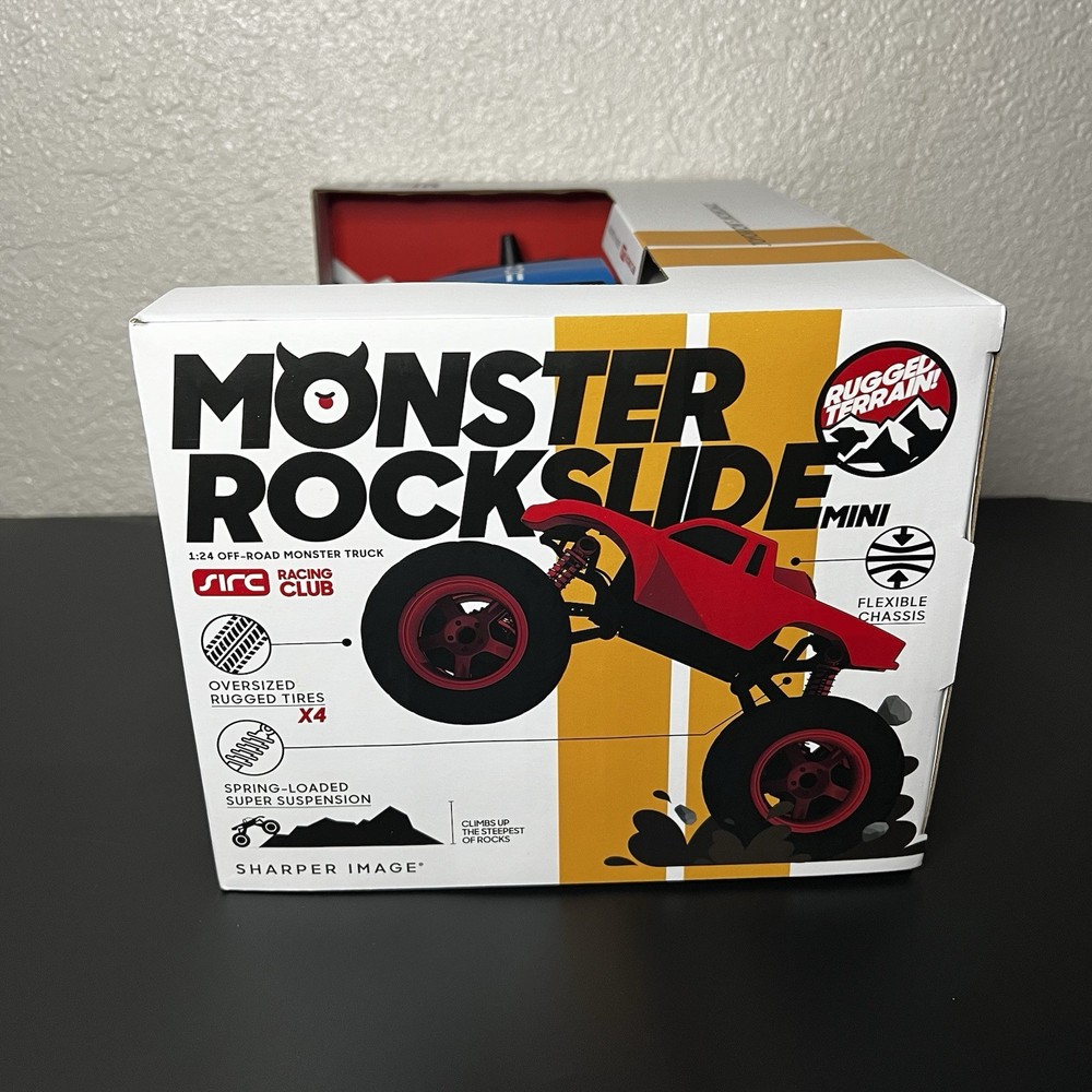 Sharper Image Remote Control Mini Monster Rockslide Blue Truck
