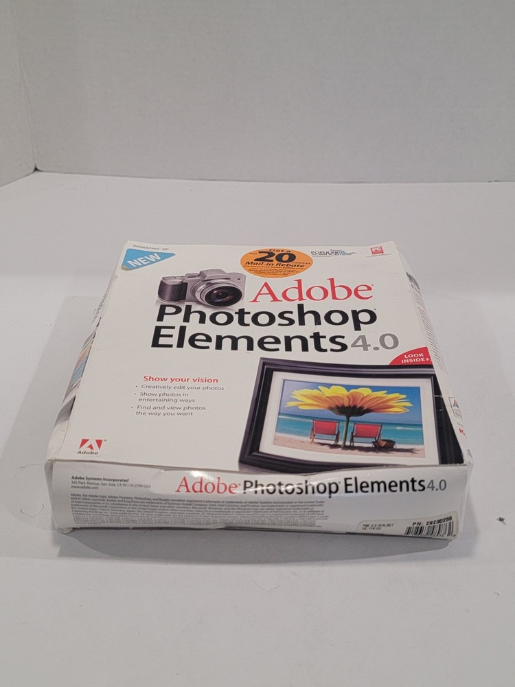 Adobe Photoshop Elements 4.0 User Guide Book & Software