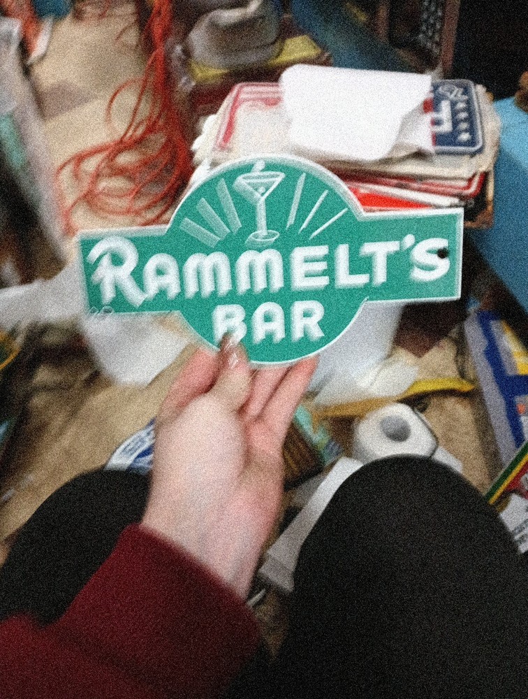Porcelain Rammelts Bar Sign