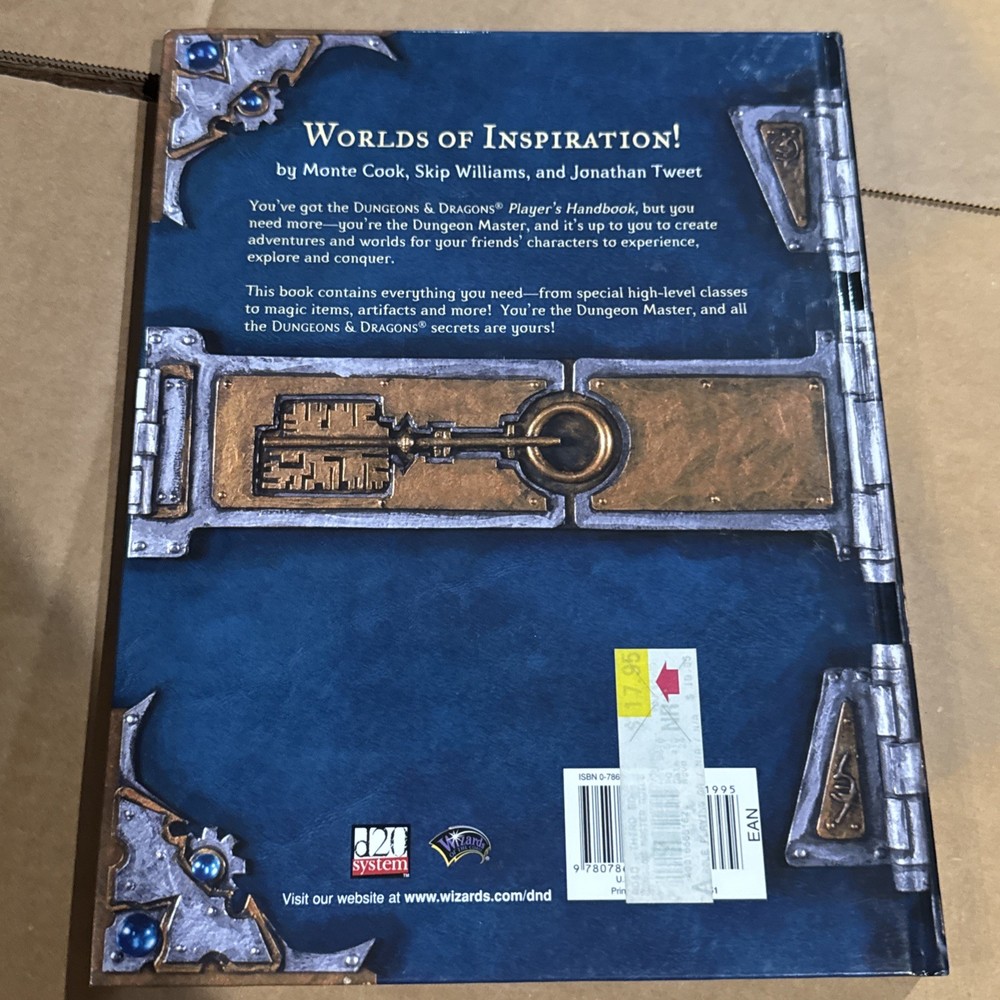 TSR D&D d20 - Dungeons & Dragons - Dungeon Master Guide - Core Rulebook II