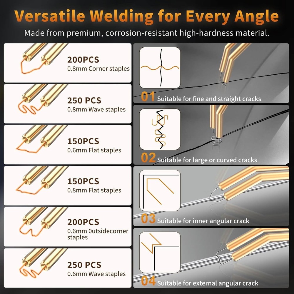 Portable Plastic Welding Kit - Fast, Safe Repairs with Ergonomic Tool Design