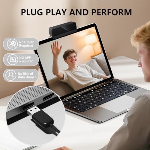 1080p Webcam for PC Laptop Desktop Computer, USB Webcam with 1080P webcam