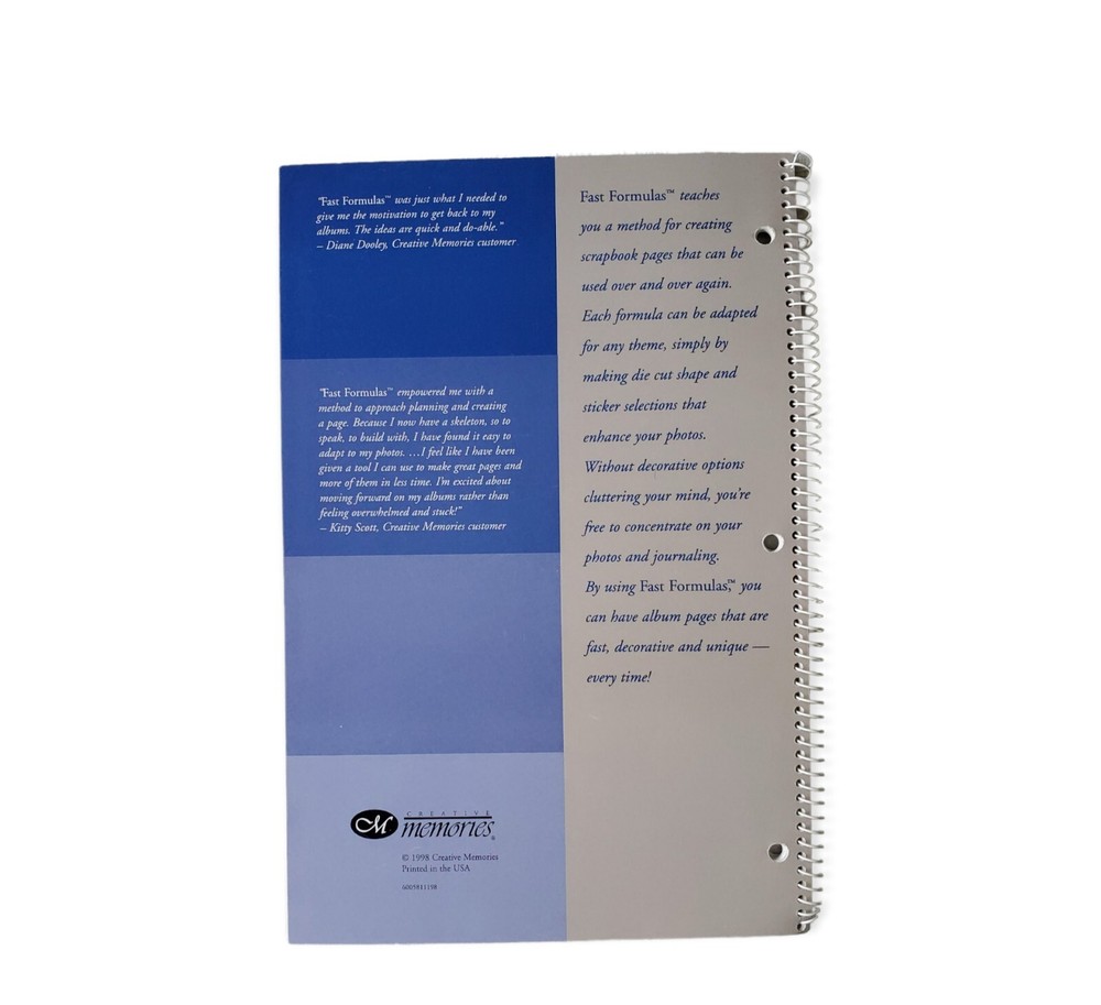Creative Memories Scrapbook Design Layout Idea Book Fast Formulas