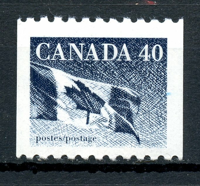 Canada MNH #1194C Coil Single Flag 40c 1990 A488