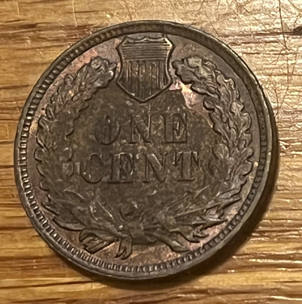 1908 Indian Head cent , brown uncirculated some red remaining