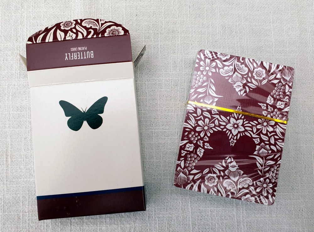Butterfly Red Marked Deck Playing Cards (Sealed)