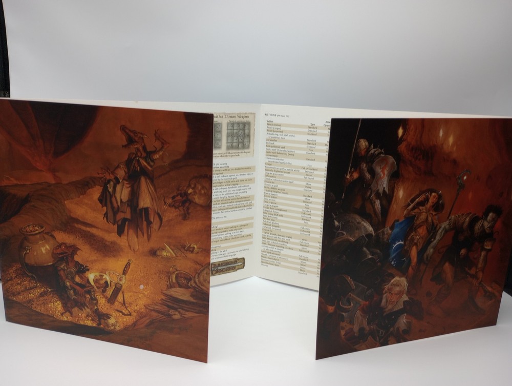 Dungeons & Dragons Deluxe 4 Panel DM Screen 2004 WOTC Chris Perkins Adam Rex