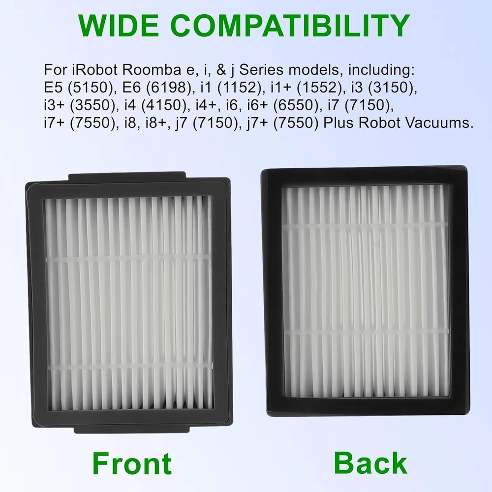 10 Pack High-Efficiency Filter Replacement for Roomba e, i & j Series -...