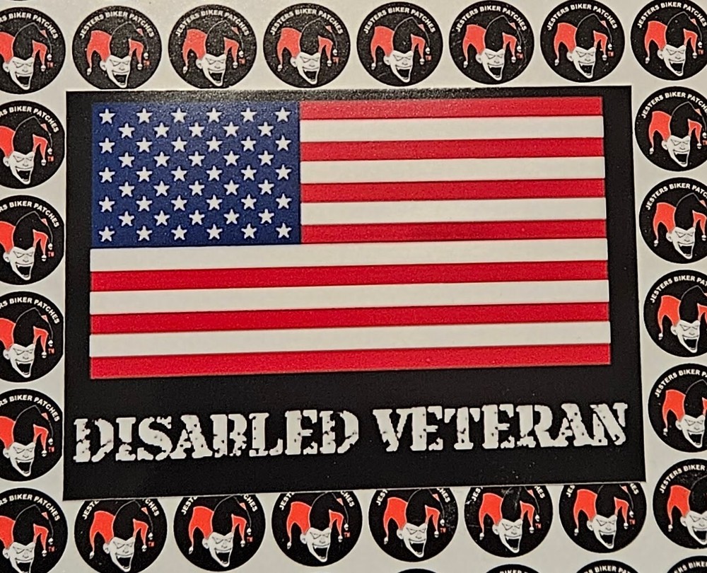Disabled Veteran Sticker Decal