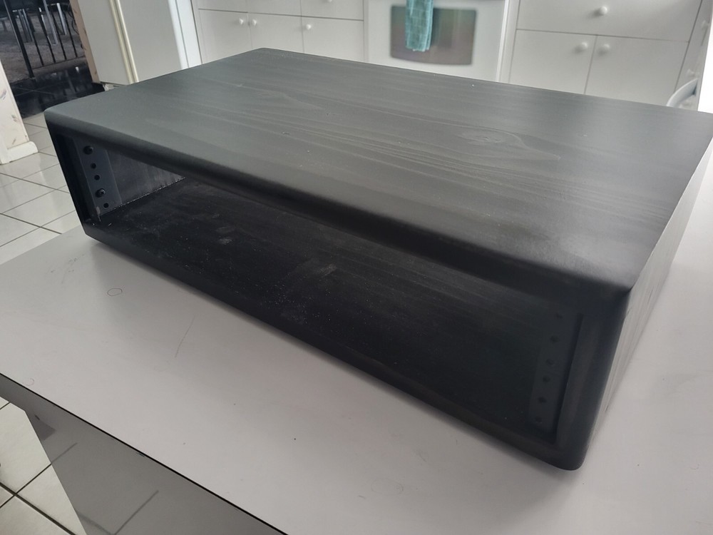 2 Space Audio / Studio Rack Solid Ebony Wood