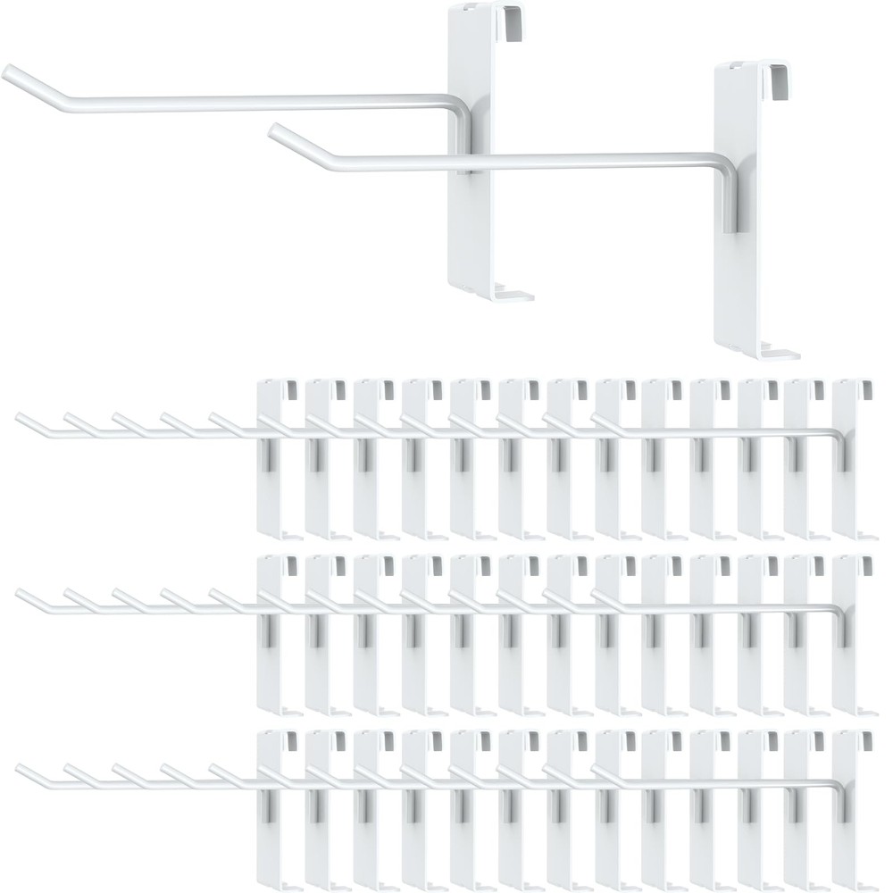 50 Pieces Gridwall Hooks Gridwall Panel Hooks Metal Gridwall Hanging Hangers ...