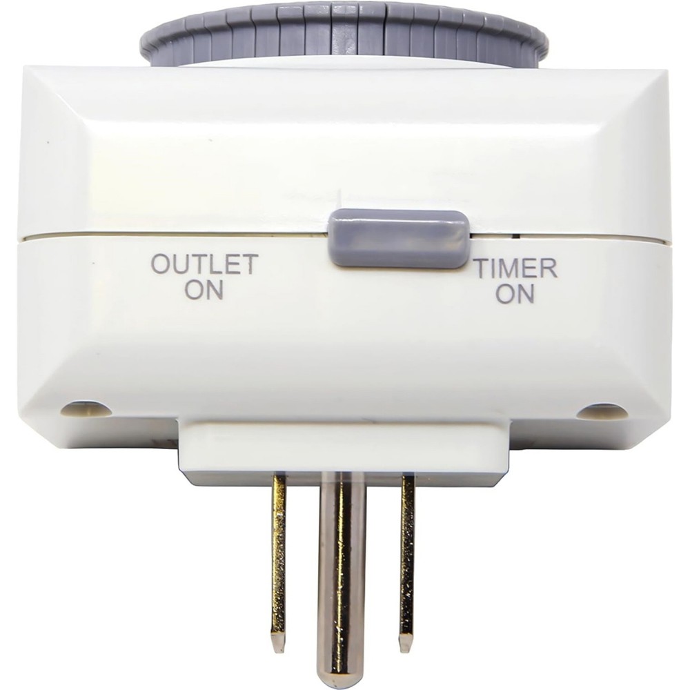 2 Pack 110-125V 3-Pin Timer Switch For Home Lighting 24-Hour Programmable Plug