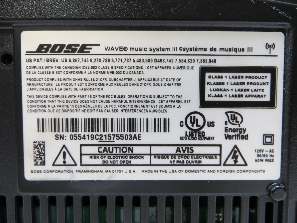BOSE Wave Radio CD III System AM/FM CD with Remote nice excellent working