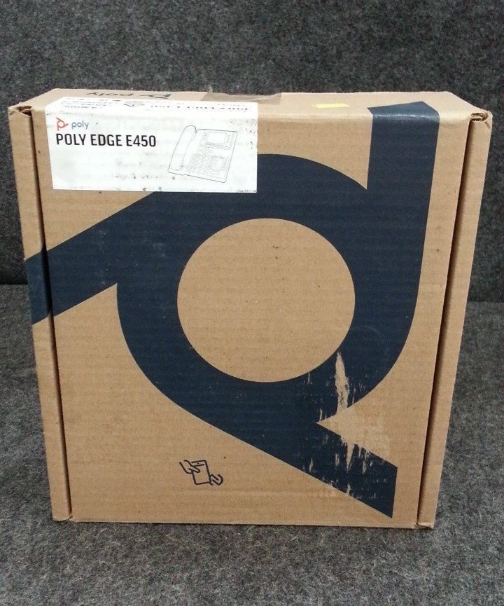POLY Edge E450 Desk Phone 3.5" Color IPS Display