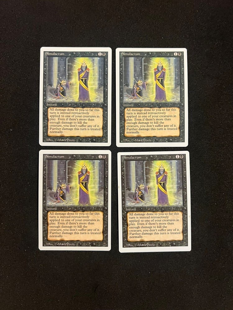 x4 Simulacrum [Revised/3rd Edition] 4x Magic MTG Cards LP