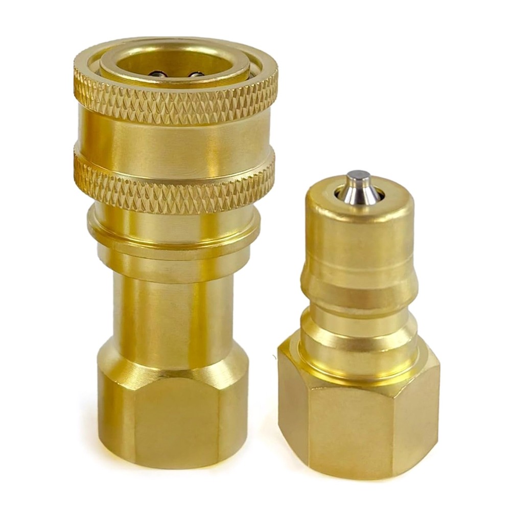 Easy Install 1Pack 1/4" Quick Disconnect Coupler Valve for Surface Cleaner