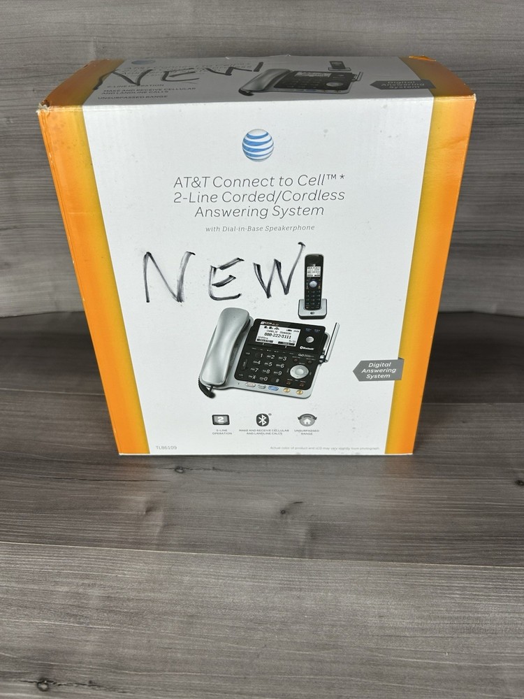 AT&T 2-Line Corded/Cordless Bluetooth Phone System