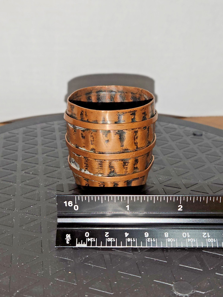 Turkish Copperware Little Coffee Cup (Resembles a barrel)