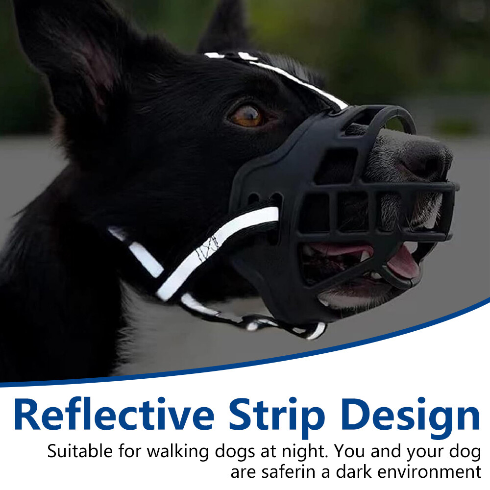 Adjustable Large Pet Dog Basket Muzzle Mouth Cover NoBarking Anti Bite Biting