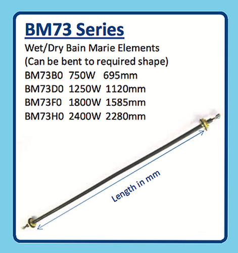 WET/DRY BAIN MARIE ELEMENT BM73 BM73F0 1800W 1585mm