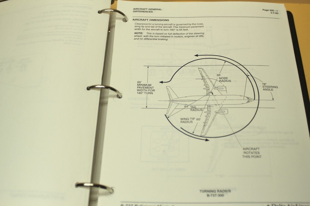 Delta Airlines B737-200 Reference & Training Manual 1999-2002 Door Instructions