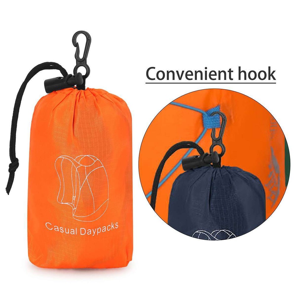 Durable Lightweight Packable Backpack Water Resistant Travel Daypack Foldable