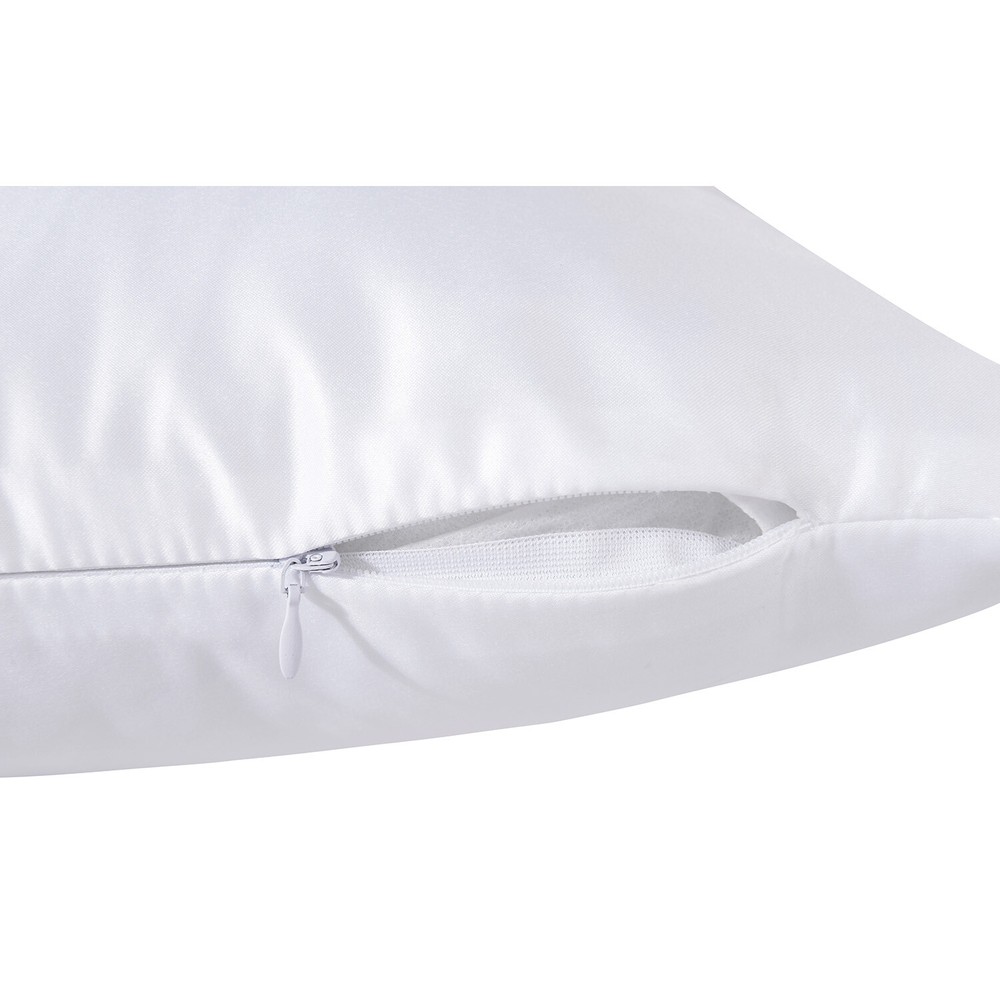 US 50 PCS White Sublimation Blank Polyester Pillow Case Cushion Cover Printing