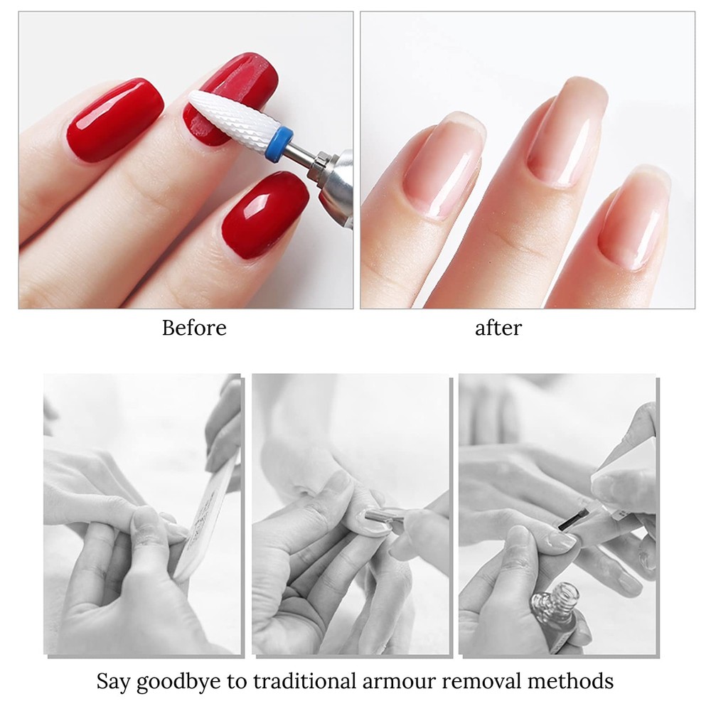 Ceramic Nail Drill Bits 10Pcs- 3/32 10 Count (Pack of 1), Assorted