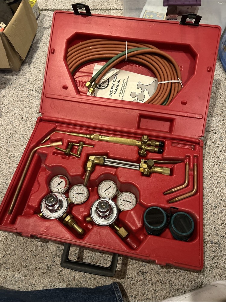 Mac Tools Harris Regulator Set Oxygen Acetylene For Welding Cutting Heating Trch