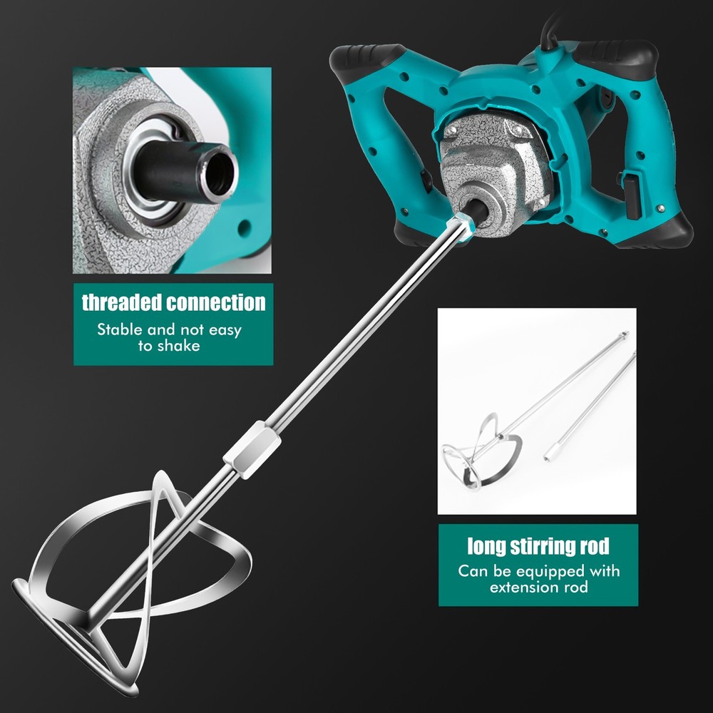 2500W Handheld Electric Mixer 6-Speed Adjustable High Efficiency