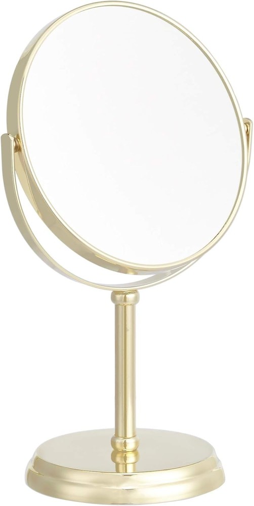Tabletop Magnifying Vanity Round Mirror Clear Reflection, 1X/5X Magnification,