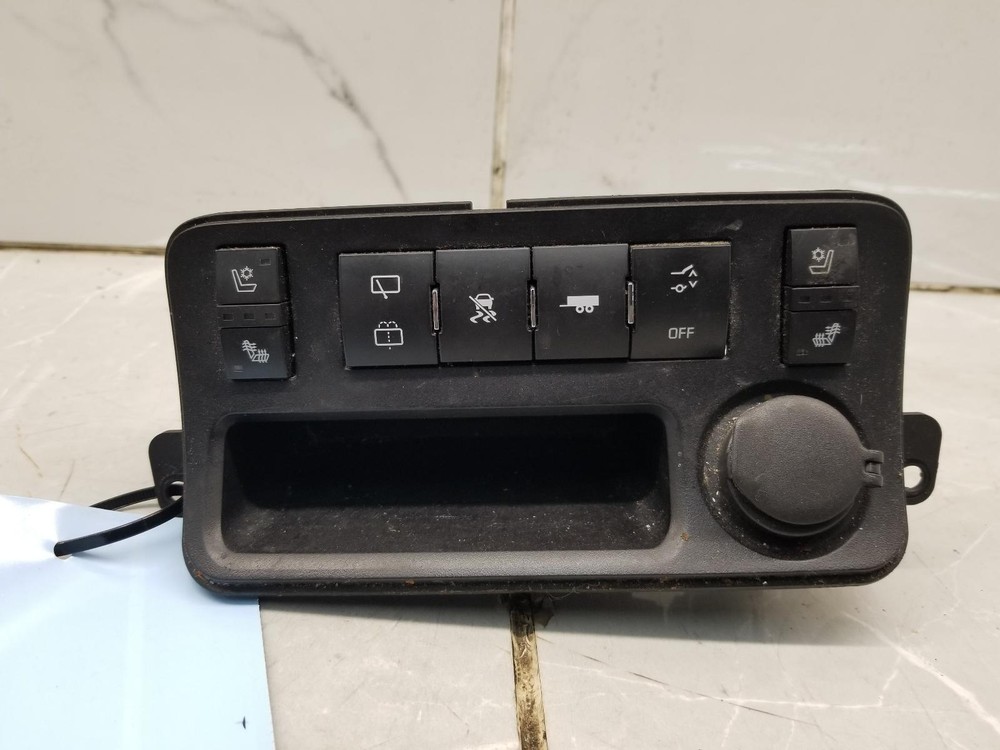 2011 GMC ACADIA HEATED SEATS SWITCH PANEL WITH CUBBY AND SWITCHES #007980