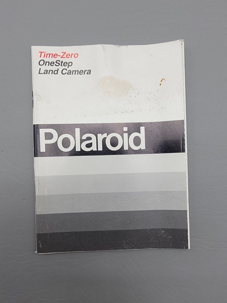 Polaroid Land Camera Original Operating User Manual Time Zero One Step