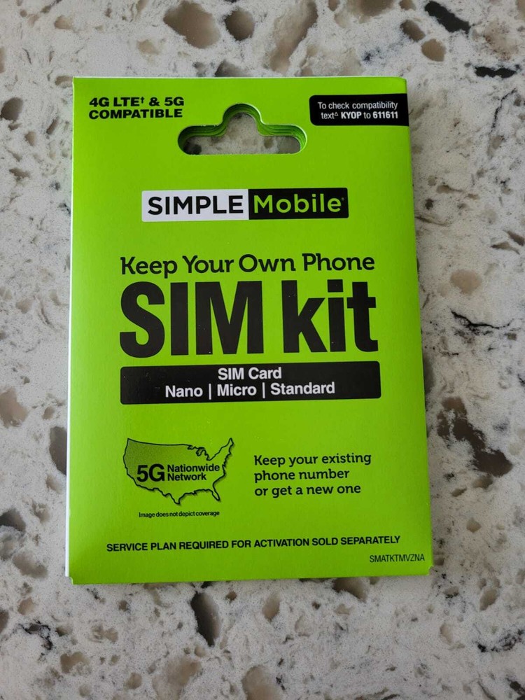 Simple mobile sim card