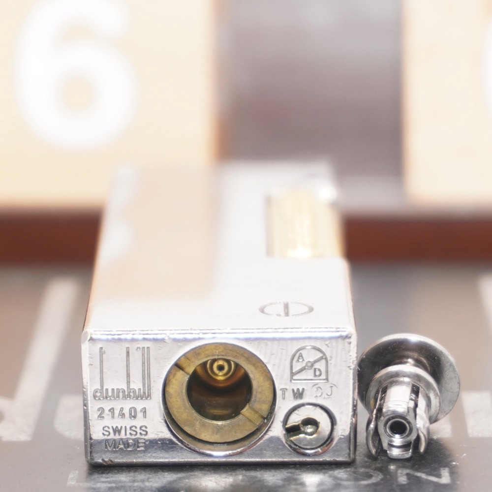 Dunhill Lighter Palladium Plate _Ultrasonically Cleaned_Working