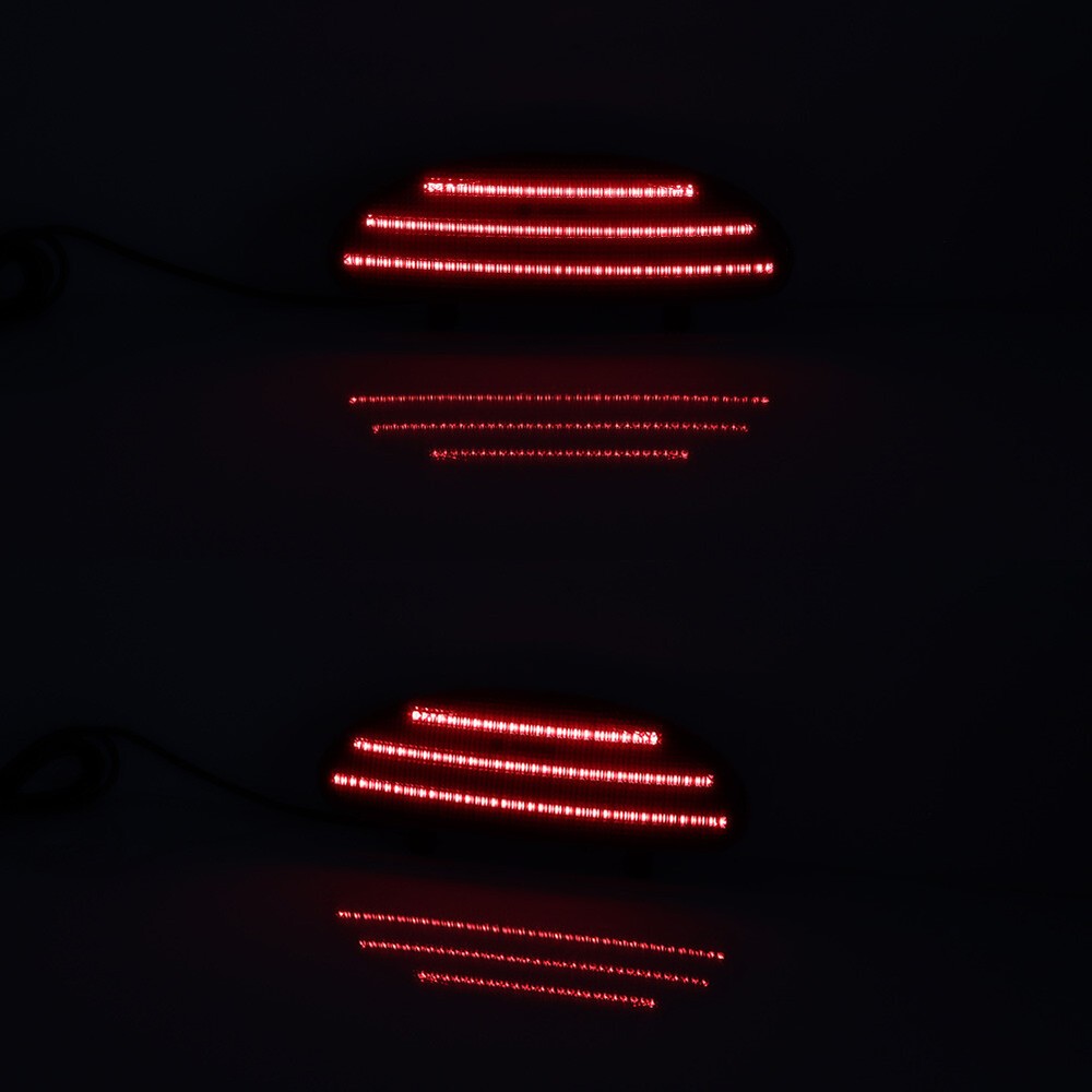 Smoked Red LED Inner Door Panel Reflector Plate Light For Corvette 1997-2004 C5