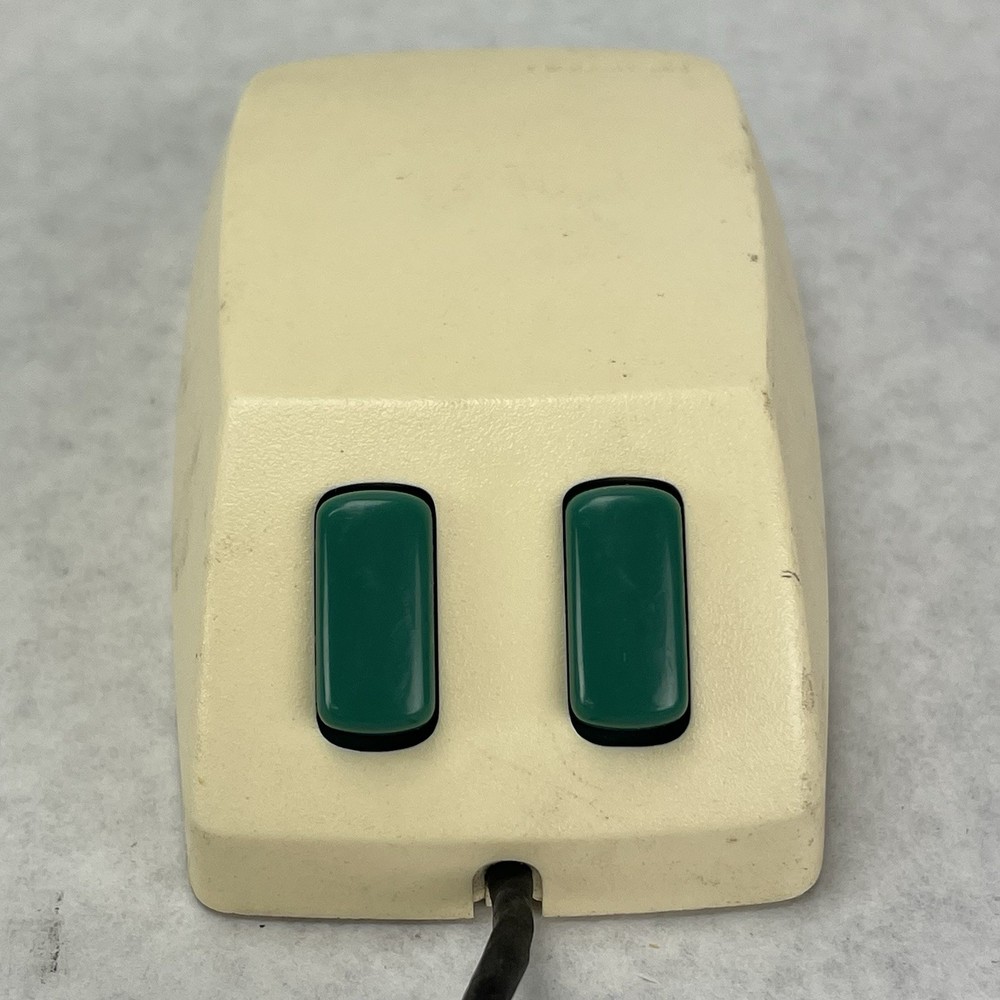 Microsoft Green-Eyed Mouse 1983 First Generation Serial DE-9 Connector Tested