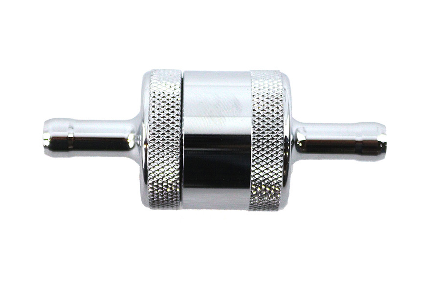 Pingel Inline Fuel Filter Chrome fits Harley Davidson