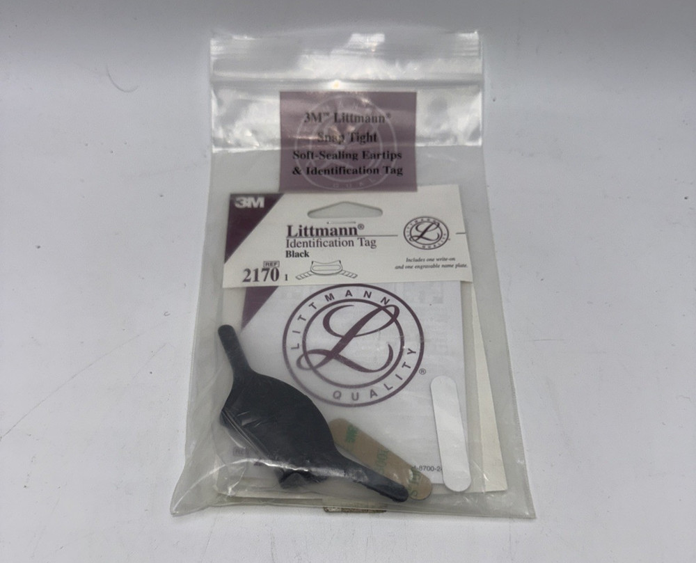 Littmann Stethoscope Identification ID Tag Black 3M 2170