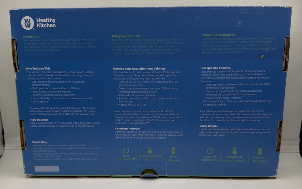 Weight Watchers Healthy Kitchen Smart Points Digital Scale New Open Box