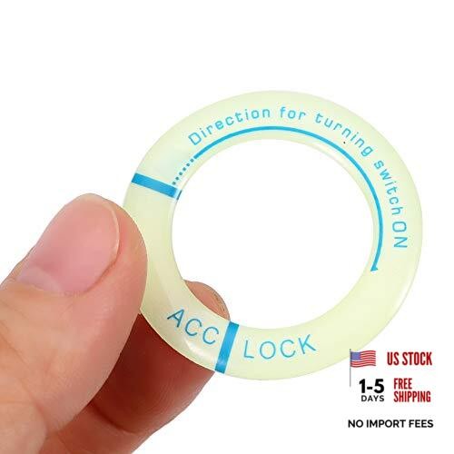 Ignition Switch Decoration Ring,Luminous Night Ignition Switch Button Cover