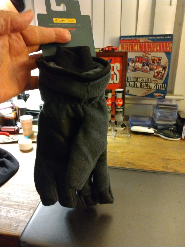 Tek Gear Men's Microfleece Compatible Gloves - Grey - Size L/XL