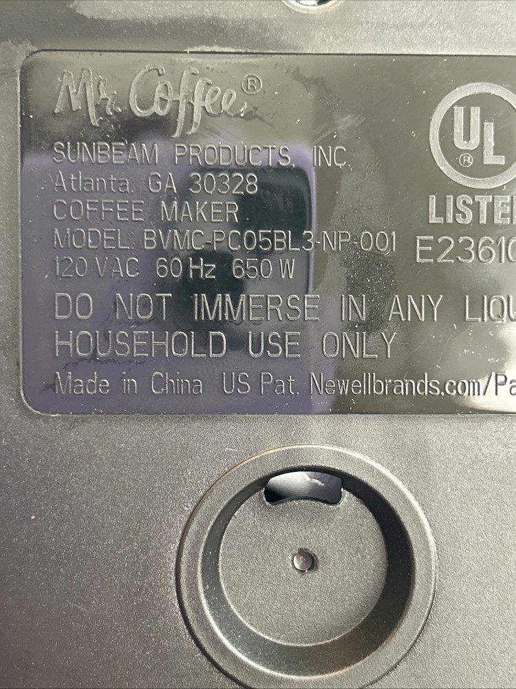 Mr. Coffee Programmable Coffee Maker 5-Cup Black Excellent Condition