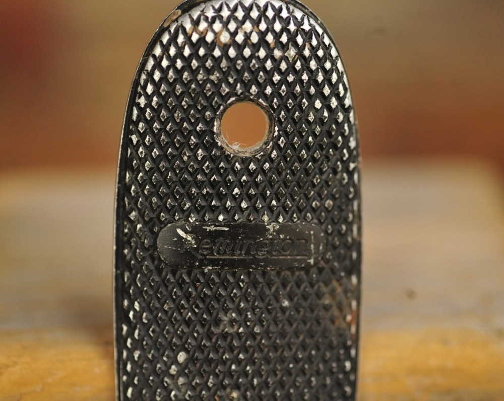 Remington Checkered Aluminum Buttplate