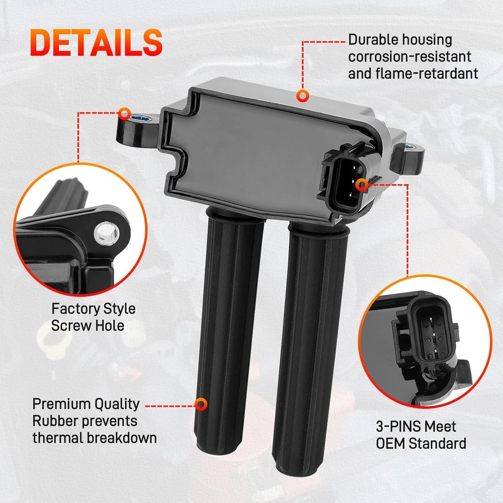 Ignition Coils for Dodge Ram 5.7L 8 Pack with Plugs