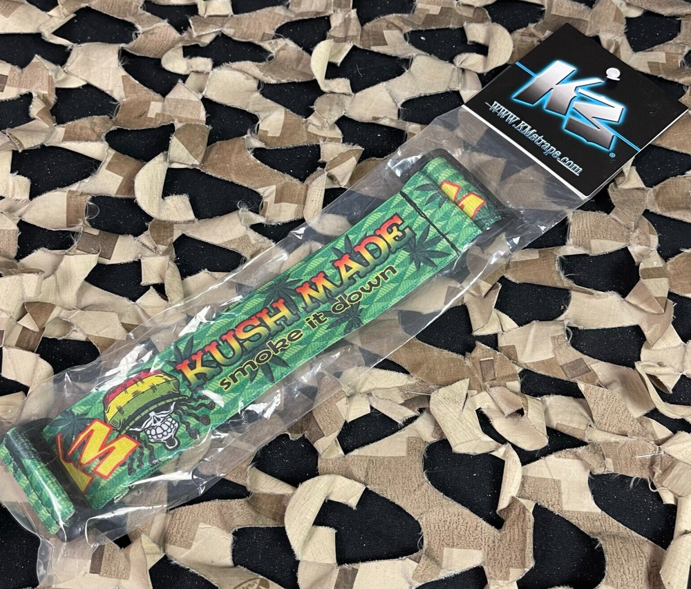 NEW KM Paintball Universal JT Goggle Strap - Kush Made Rasta
